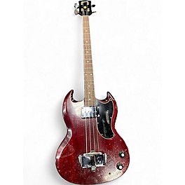 Vintage 1966 Gibson EB-0 Red Electric Bass Guitar