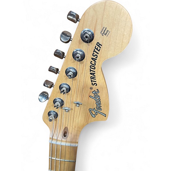 Used Fender American Performer Stratocaster SSS Blue Solid Body Electric Guitar