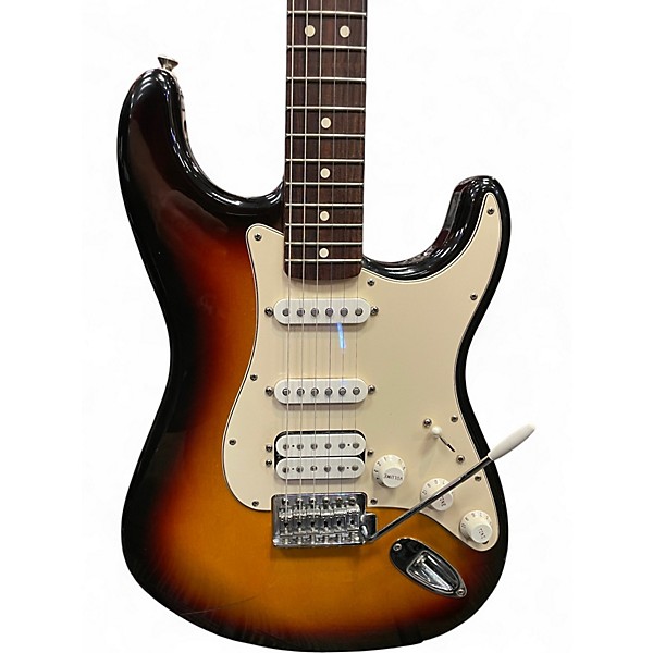 Used Fender Player Stratocaster HSS 2 Tone Sunburst Solid Body Electric Guitar