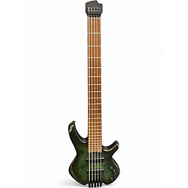 Used Cort Space 5 Star Dust Green Electric Bass Guitar
