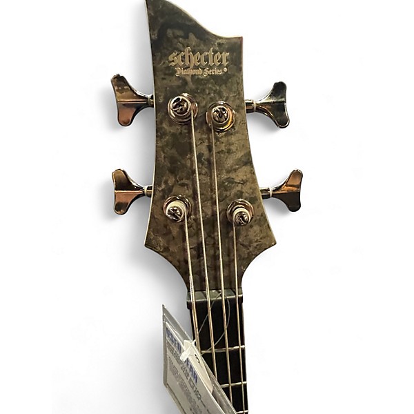 Used Schecter Guitar Research MVP C-4 Black Reign Electric Bass Guitar
