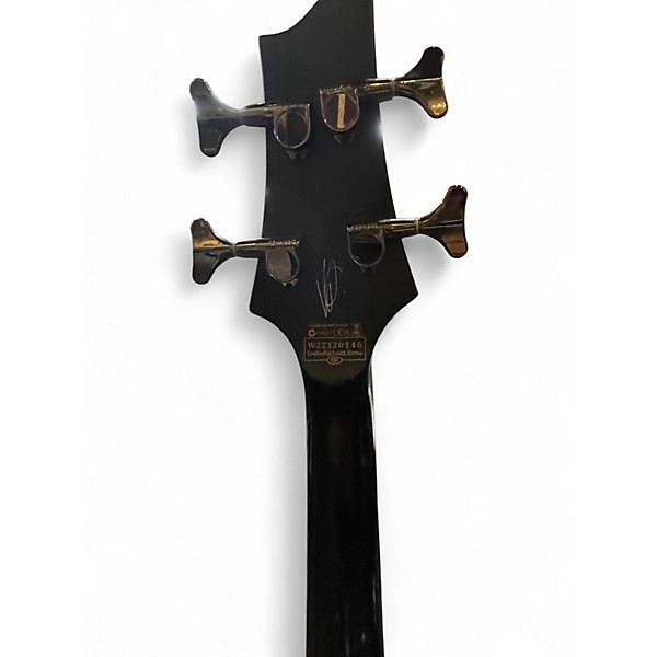 Used Schecter Guitar Research MVP C-4 Black Reign Electric Bass Guitar