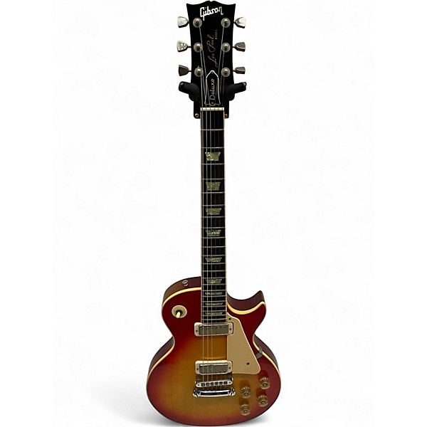 Vintage 1979 Gibson Les Paul Deluxe Cherry Sunburst Solid Body Electric Guitar
