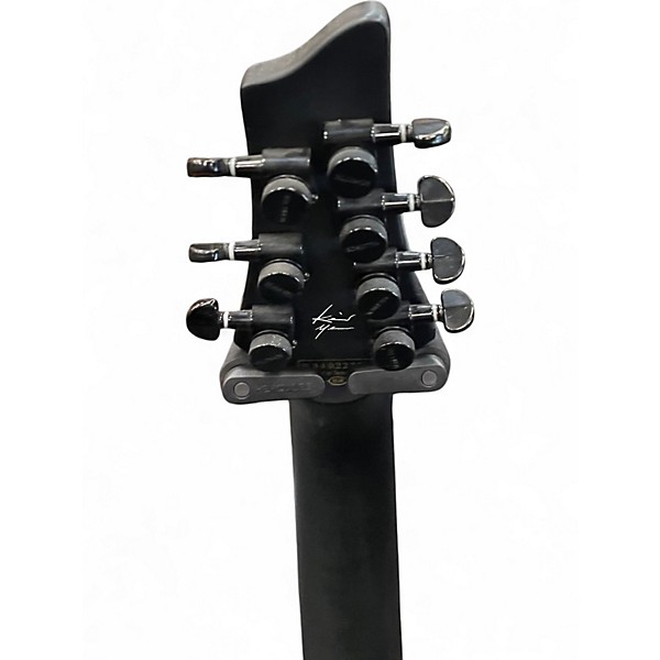 Used Schecter Guitar Research KM7 KEITH MERROW TRANS BLACK Solid Body Electric Guitar