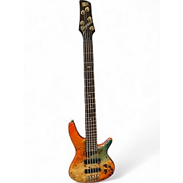 Used Ibanez SR1605E 5 String autumn Sunset Electric Bass Guitar