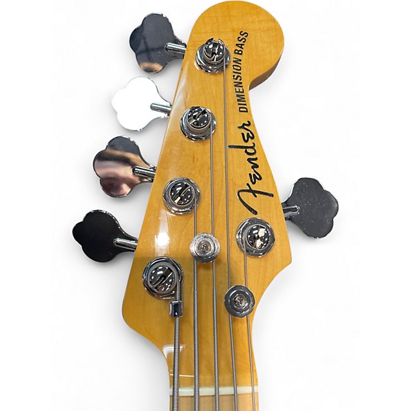 Used Fender American Deluxe Dimension Bass V Black Electric Bass Guitar