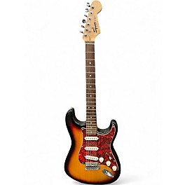 Used 2004 Squier Standard Stratocaster sunburst Solid Body Electric Guitar