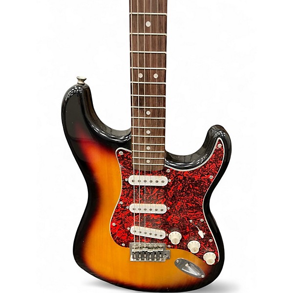 Used 2004 Squier Standard Stratocaster sunburst Solid Body Electric Guitar