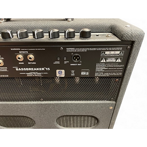 Used Fender Bassbreaker 15W 1x12 Tube Guitar Combo Amp
