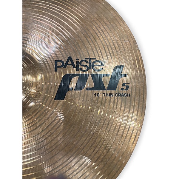 Used Paiste 16in PST5 Crash Ride Cymbal