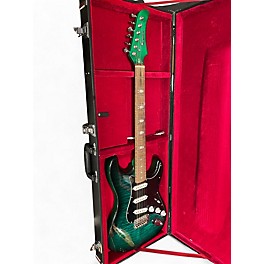 Used HardLuck Kings Bombshell Emerald Green Solid Body Electric Guitar