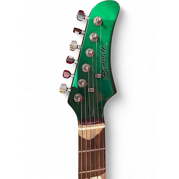 Used HardLuck Kings Bombshell Emerald Green Solid Body Electric Guitar