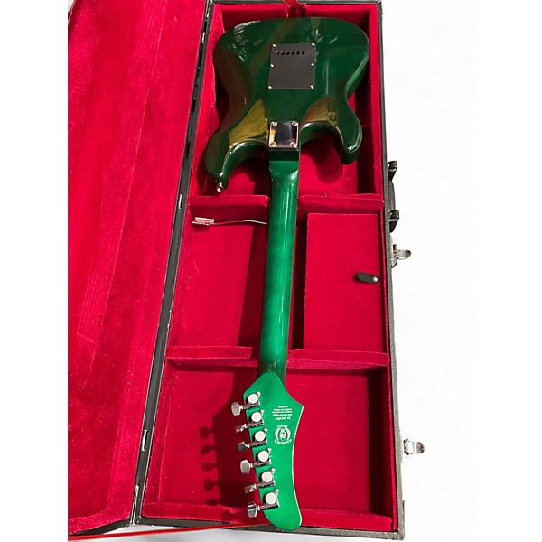 Used HardLuck Kings Bombshell Emerald Green Solid Body Electric Guitar