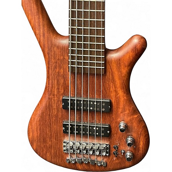 Used Warwick Pro Series Corvette Standard 6 String BUBINGA Electric Bass Guitar