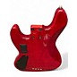 Used Lakland skyline series 44aj Crimson Red Trans Electric Bass Guitar