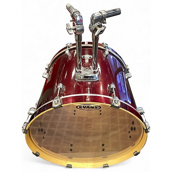 Used 2010s Pearl 5 Piece Export dark red Drum Kit