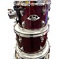 Used 2010s Pearl 5 Piece Export dark red Drum Kit