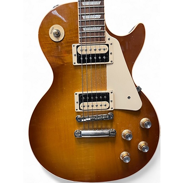 Used 2019 Gibson Les Paul Classic Honey Burst Solid Body Electric Guitar
