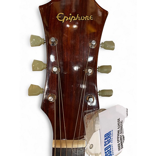 Used Epiphone aj45se Sunburst Acoustic Electric Guitar