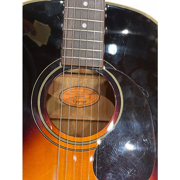 Used Epiphone aj45se Sunburst Acoustic Electric Guitar