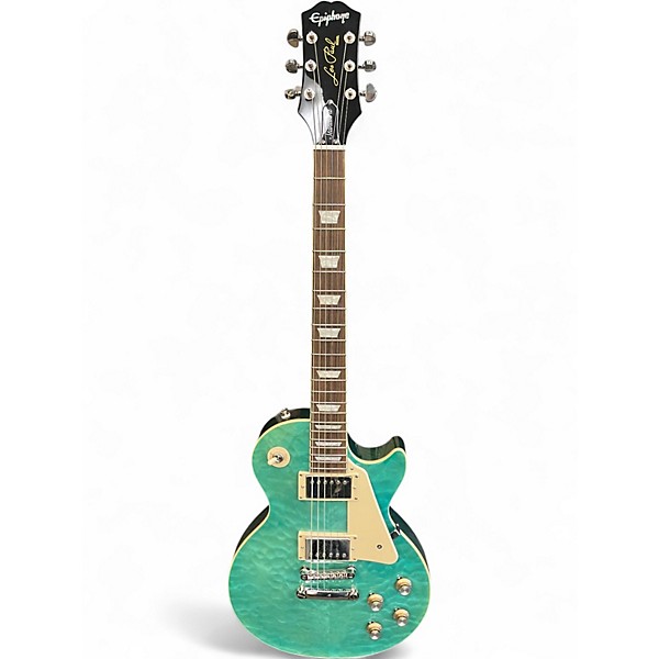 Used Epiphone Les Paul Standard green Solid Body Electric