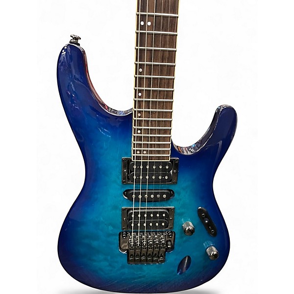 Used Ibanez S670QM DRAGON EYE BURST Solid Body Electric