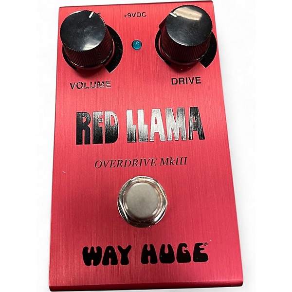 Used Way Huge Electronics WHE203 Red Llama Overdrive Effect Pedal