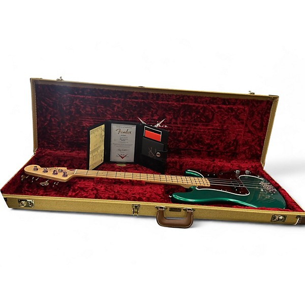 Used Fender Custom Shop 1960 P-Bass British Racing Green Electric Bass Guitar