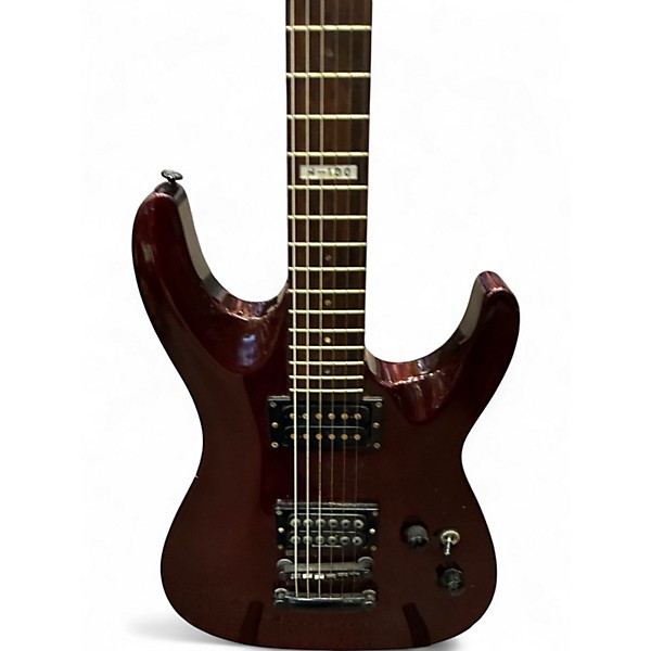 Used ESP LTD H100 Metallic Red Solid Body Electric Guitar