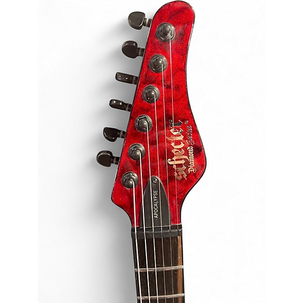 Used Schecter Guitar Research APOCALYPSE PT Red Solid Body Electric Guitar