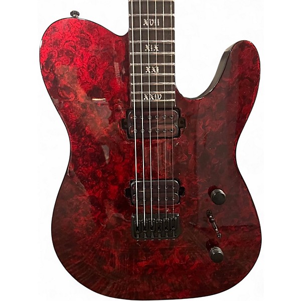 Used Schecter Guitar Research APOCALYPSE PT Red Solid Body Electric Guitar