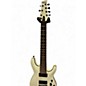 Used Schecter Guitar Research Demon 7 String White Solid Body Electric Guitar