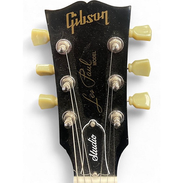 Used Gibson Les Paul Studio Crimson Red Trans Solid Body Electric Guitar