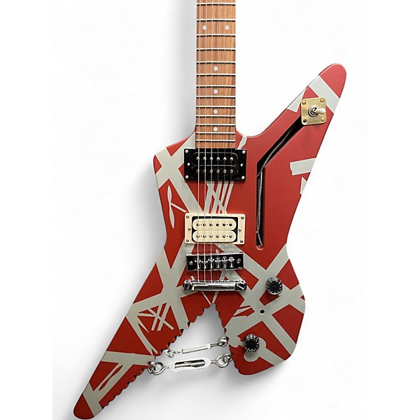 Used EVH Striped Series Shark EVH Solid Body Electric Guitar