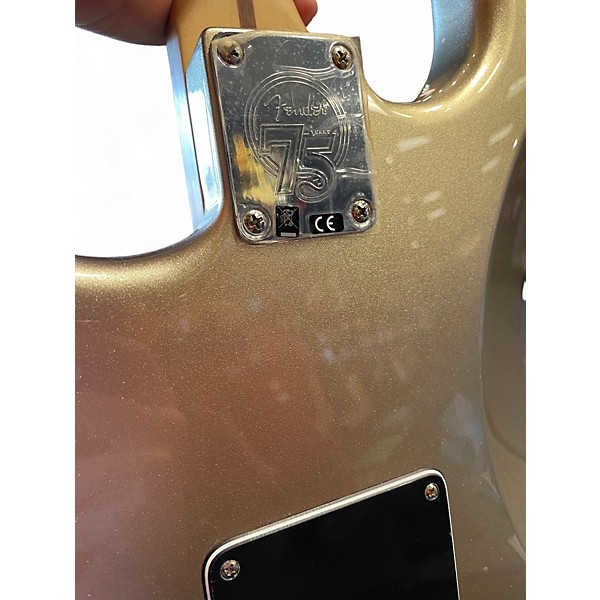 Used Fender 75th anniversary stratocaster diamond Silver Solid Body Electric Guitar