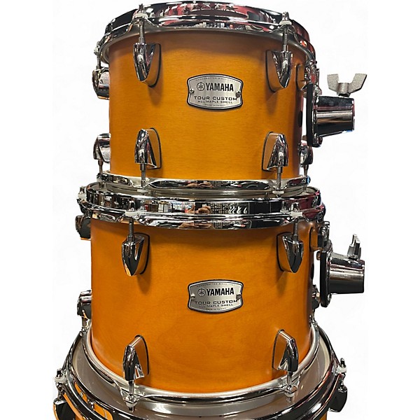 Used Yamaha 5 Piece Tour Custom CARAMEL SATIN Drum Kit