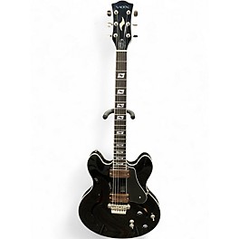 Used VOX Virage Double Cutaway Black Hollow Body Electric Guitar