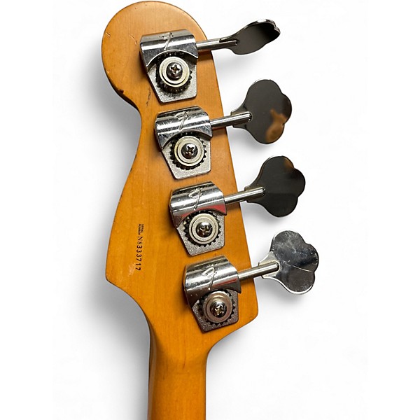 Used Fender American Standard Jazz Bass 2 Tone Sunburst Electric Bass Guitar