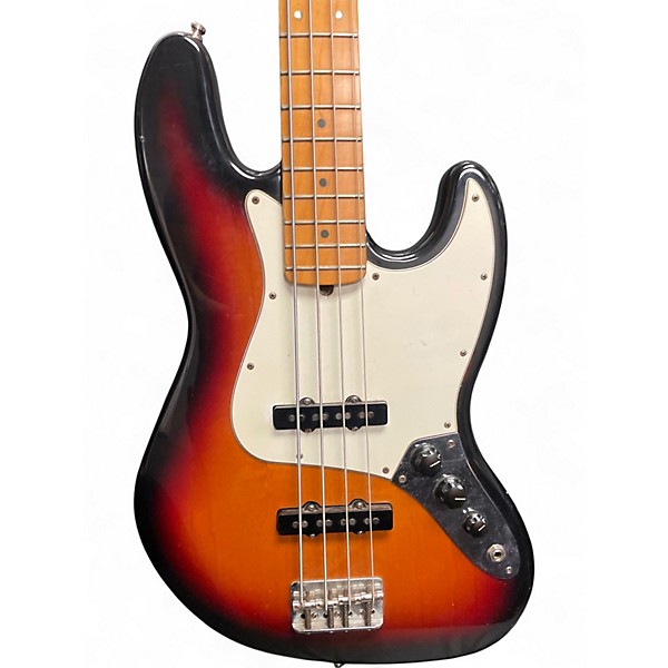 Used Fender American Standard Jazz Bass 2 Tone Sunburst Electric Bass Guitar