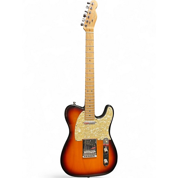 Used Fender tele 3 Color Sunburst Solid Body Electric Guitar
