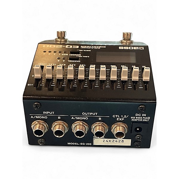 【即購入OK】BOSS EQ-200 Graphic Equalizer Used BOSS EQ200 Graphic Equalizer Pedal | Guitar Center