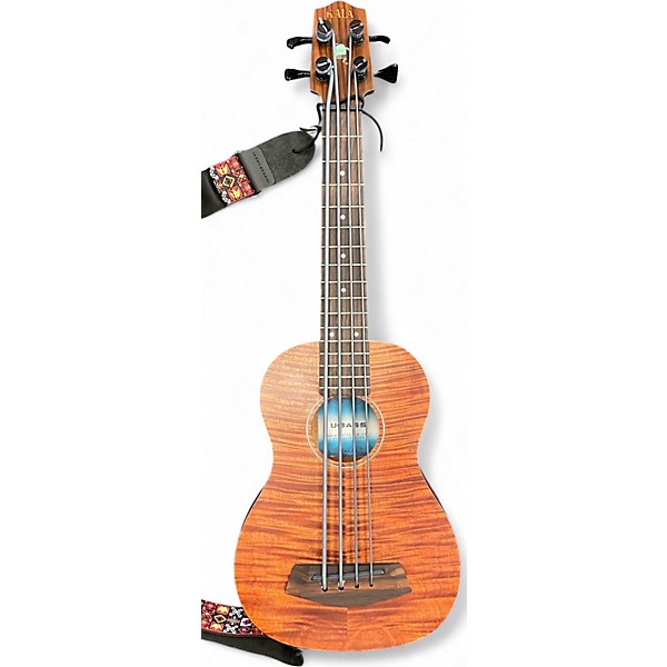 Used Kala Exotic Mahogany U-Bass Natural Acoustic Bass Guitar