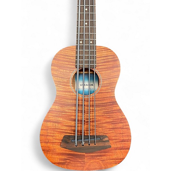 Used Kala Exotic Mahogany U-Bass Natural Acoustic Bass Guitar