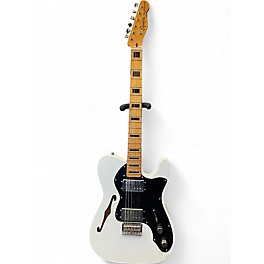 Used Squier Classic Vibe Telecaster Thinline Olympic White Hollow Body Electric Guitar