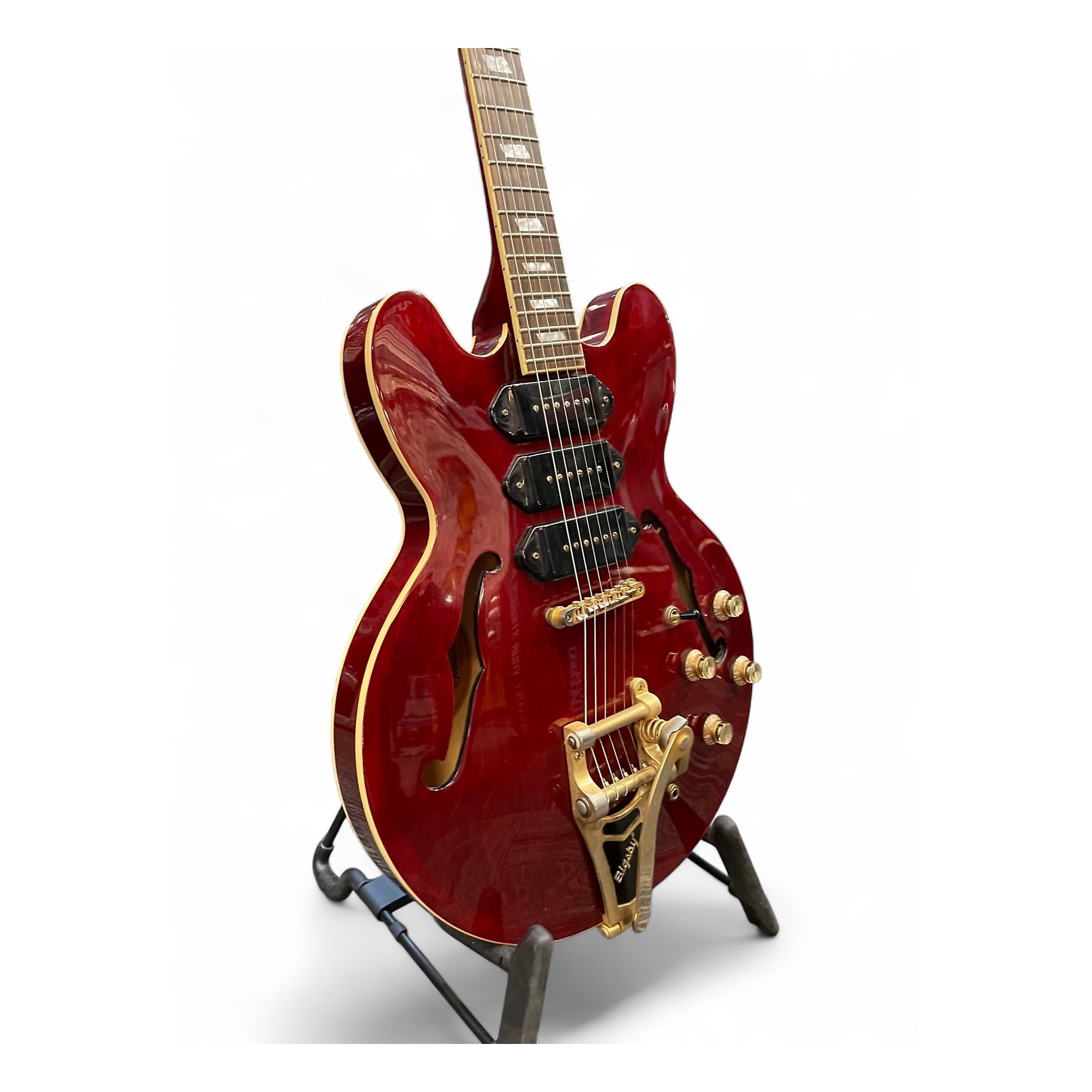 Used Epiphone Riviera Custom P93 Wine Red Hollow Body Electric