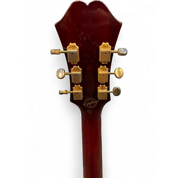 Used Epiphone Riviera Custom P93 Wine Red Hollow Body Electric Guitar