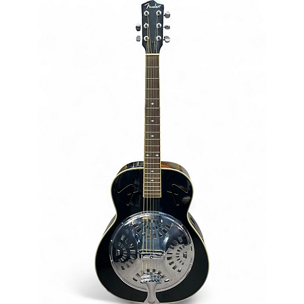 Used Fender FR50 Black Resonator Guitar