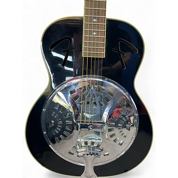 Used Fender FR50 Black Resonator Guitar
