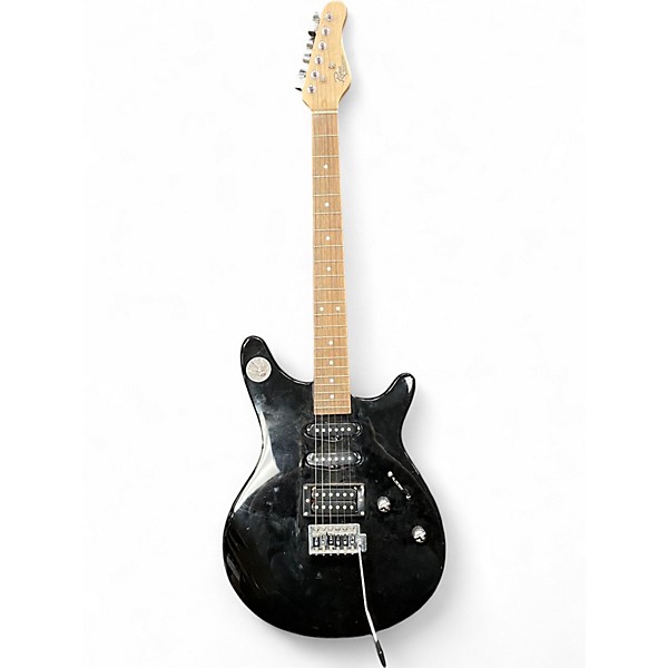 Used Rogue RR100 Rocketeer Black Solid Body Electric Guitar