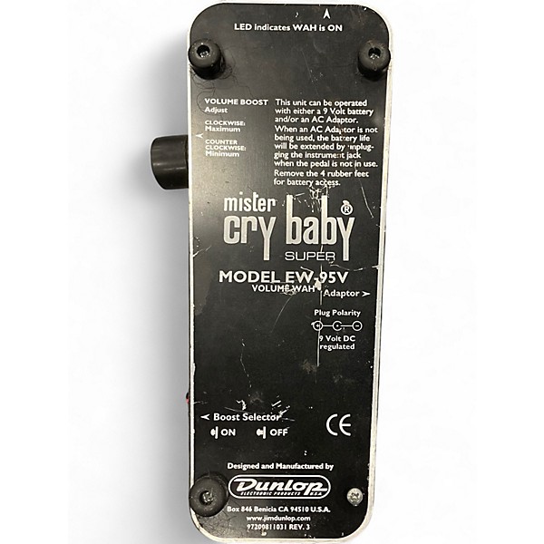 Used Dunlop CRYBABY SUPER Effect Pedal